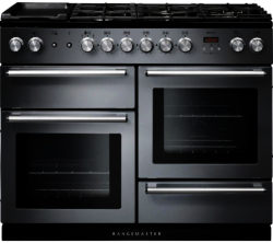 RANGEMASTER  Nexus 110 Dual Fuel Range Cooker - Stainless Steel & Chrome